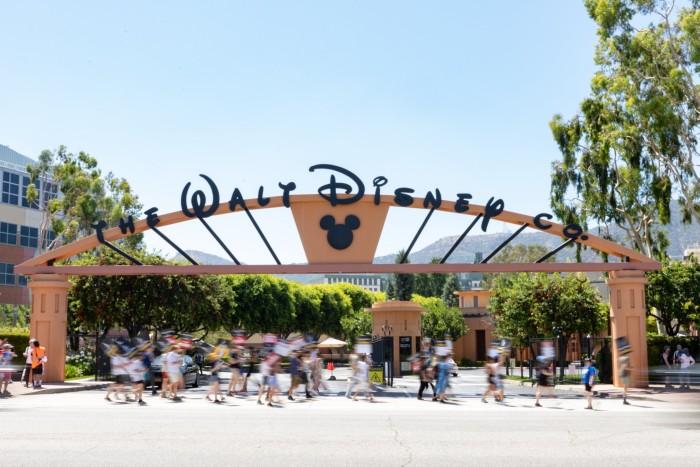 Striking writers and actors picket outside Walt Disney Studios