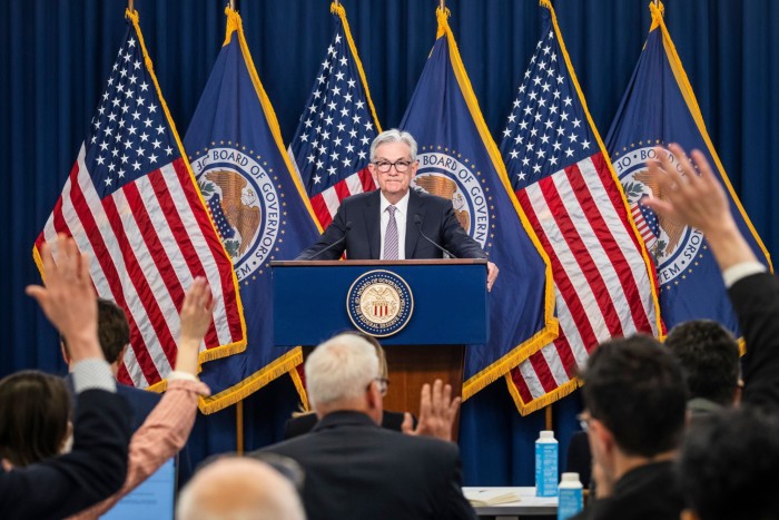 El presidente de la Reserva Federal, Jay Powell, en la conferencia de prensa de la semana pasada