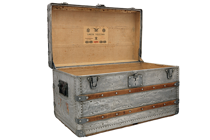 As part of the authentication process, Christie's had this Louis Vuitton trunk analyzed at the National History Museum