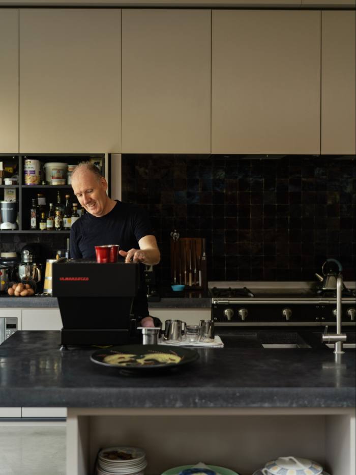 Wild Honey’s Anthony Demetre  with his beloved coffee machine, La Marzocco’s Linea Mini: I’d be lost without it’
