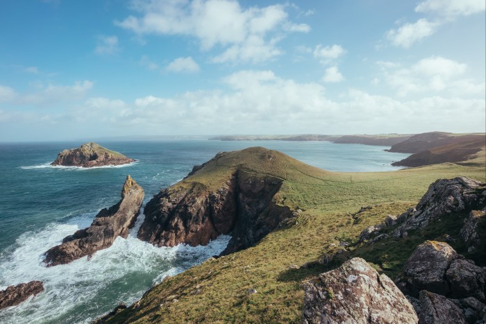Mũi đất Rumps trên bờ biển phía bắc Cornish