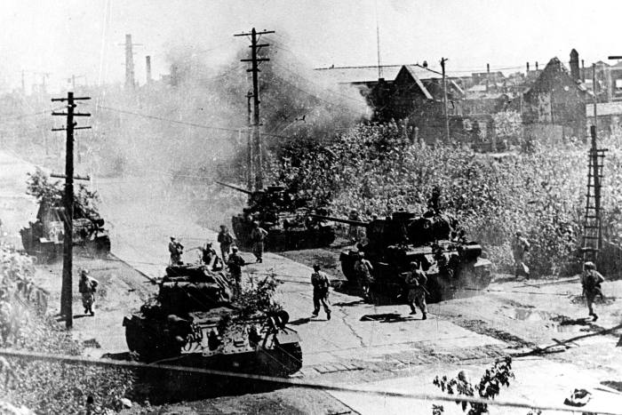 North Korean fighters and tank units fought in Seoul during the Korean War, which lasted from 1950 to a ceasefire in 1953
