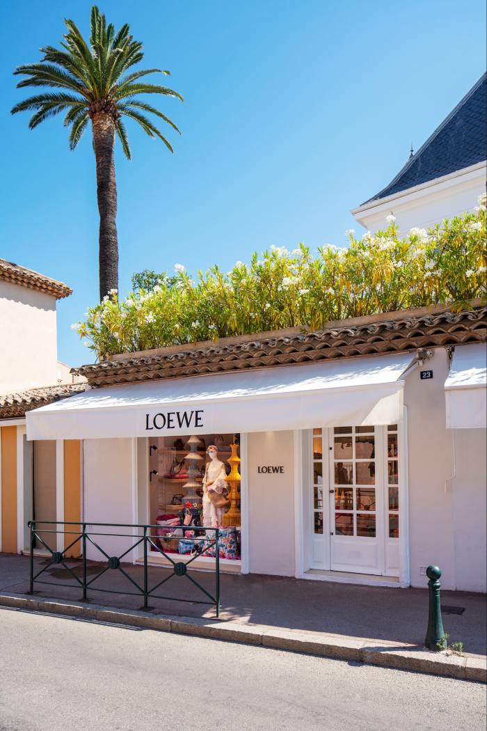 The Loewe pop-up store in St Tropez