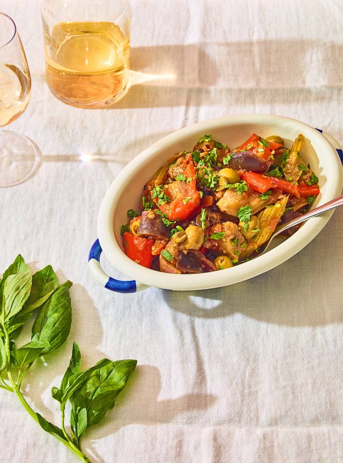 A style of Sicily: caponata, pasta with sardines and apricot ricotta cake — recipes 1