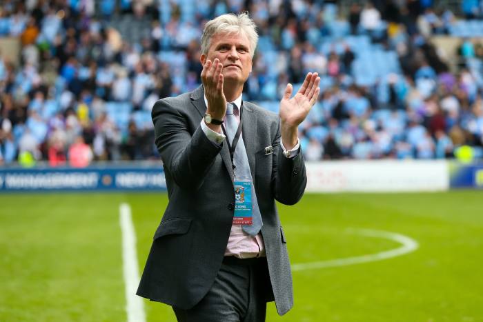 Coventry City owner Doug King, who only bought the club in January