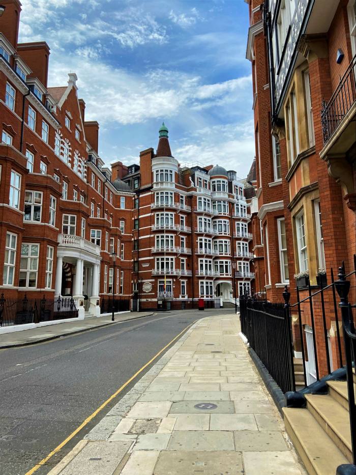 One reason for the drop in popularity of pricier flats — such as those in London’s Knightsbridge area — is that Covid-19 is keeping away foreign buyers