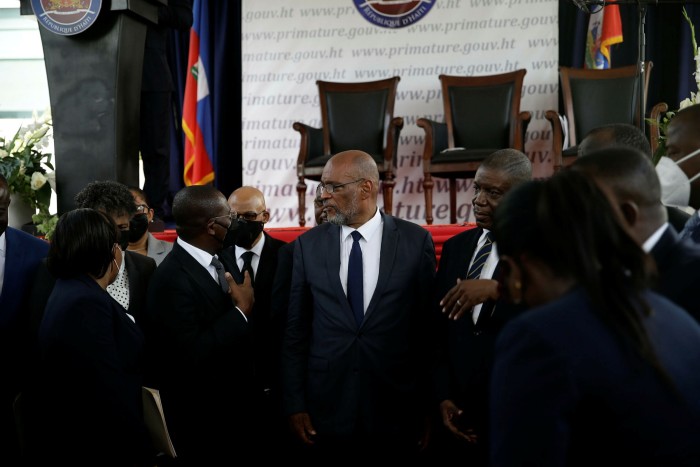 Acting Haitian prime minister Ariel Henry