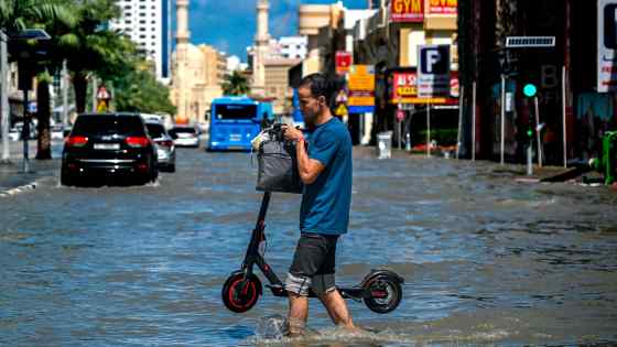 Dubai battles flood waters as historic storm causes chaos