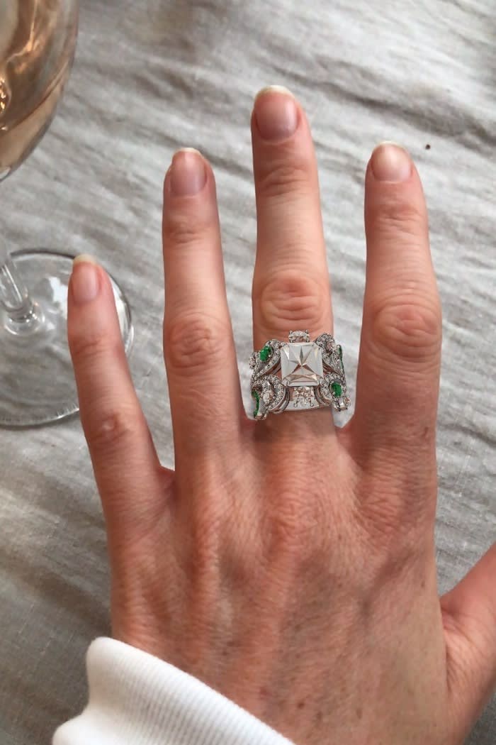 Augmented reality ring on finger