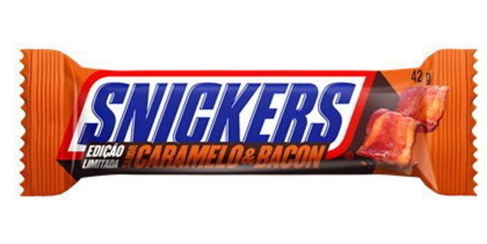 A bacon Snickers for the Brazil market