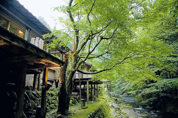 Miyamasou ryokan in a mountainous area near Kyoto
