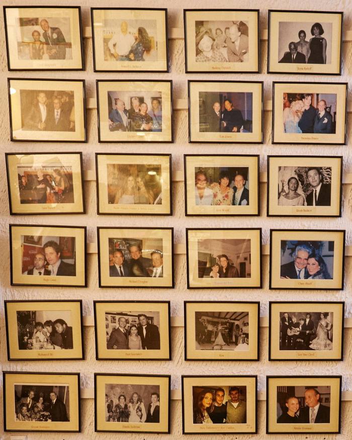Photographs of visiting celebrities on the 66-year-old tablao’s wall of fame