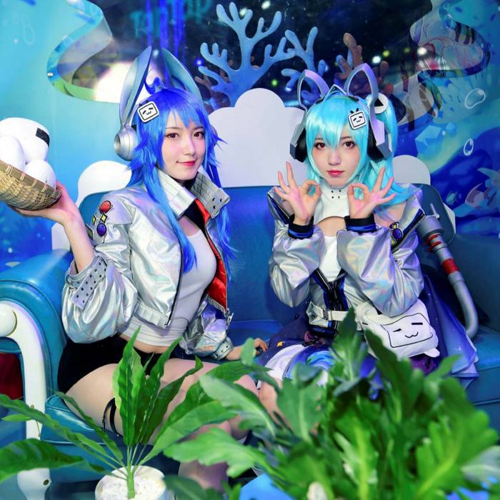 Cosplayers perform at the Bilibili stand at the 2020 China Digital Entertainment Expo & Conference (ChinaJoy) in Shanghai