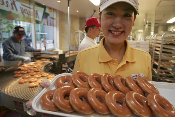 A Krispy Kreme branch in Tokyo