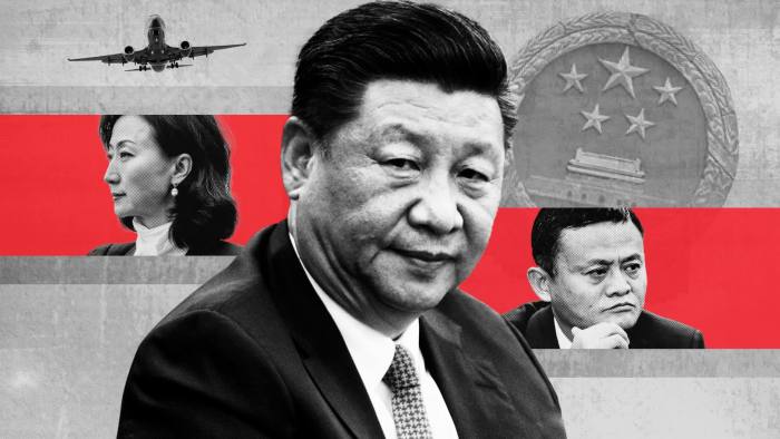 Grace Meng and Jack Ma, two Chinese citizens targeted by the security apparatus of Xi Jinping, centre