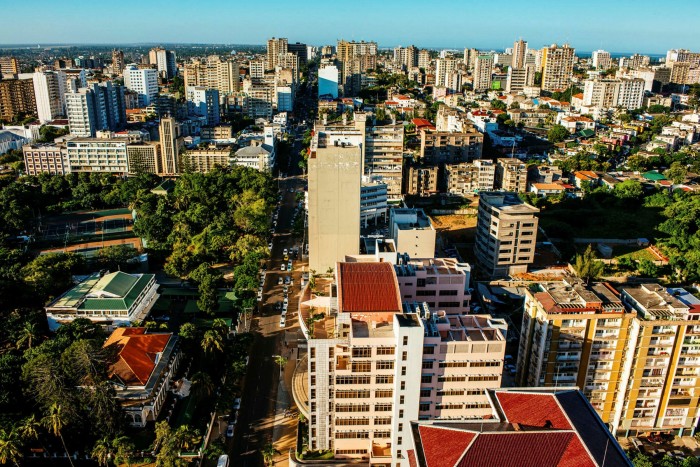 Residential and commercial buildings stand on the city skyline in Maputo, Mozambique, on March 23 2017