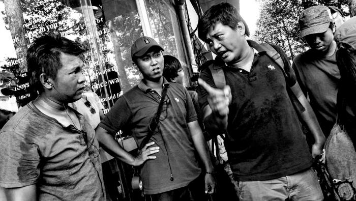 Director Tran Thanh Huy on the set of 'Rome' 