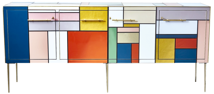Studio Glustin Mondrian-inspired sideboard, £8,158, 1stdibs.co.uk