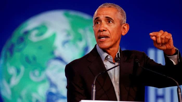 Barack Obama speaks at COP26