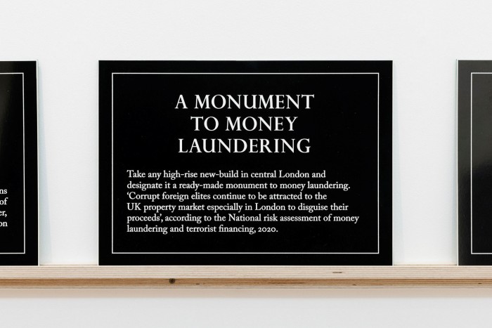 'Monument to Money Laundering' (2022) by Jeremy Deller