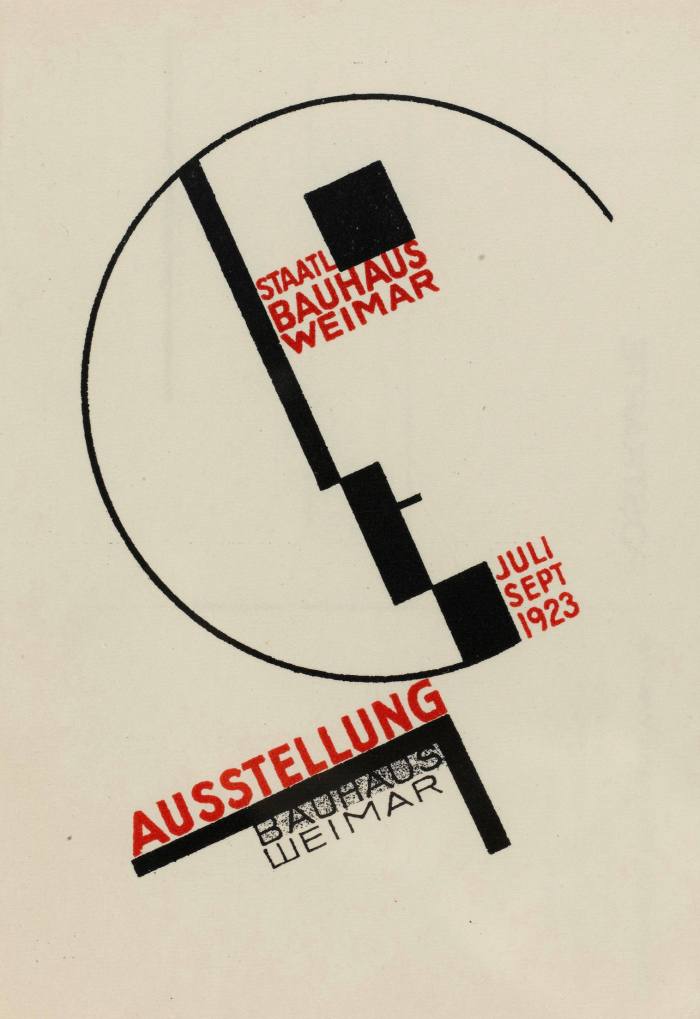 Inspirasi: jemputan poskad rekaan Dörte Helm untuk pameran Bauhaus de Weimar yang pertama pada Julai 1923