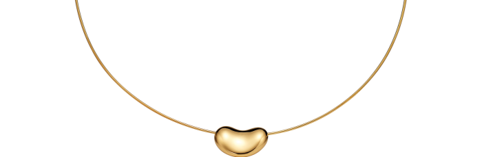 Tiffany & Co Elsa Peretti gold Bean wire necklace, £3,250