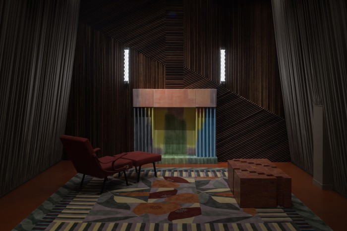 La Manufacture Cogolin wool and silk By The Fire installation by Studio Luca Guadagnino, POA