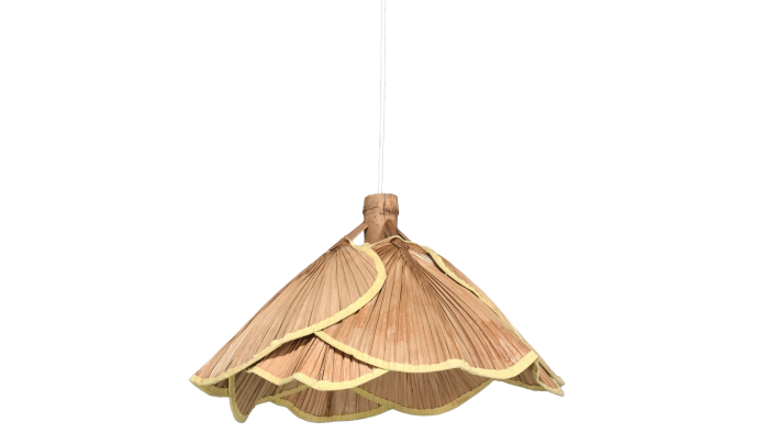 1970s vintage paper and bamboo chandelier, POA, vntg.com