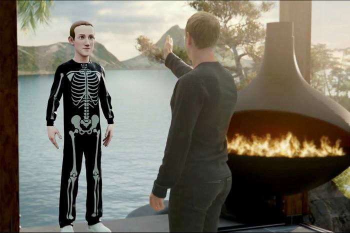 Mark Zuckerberg designing his metaverse avatar
