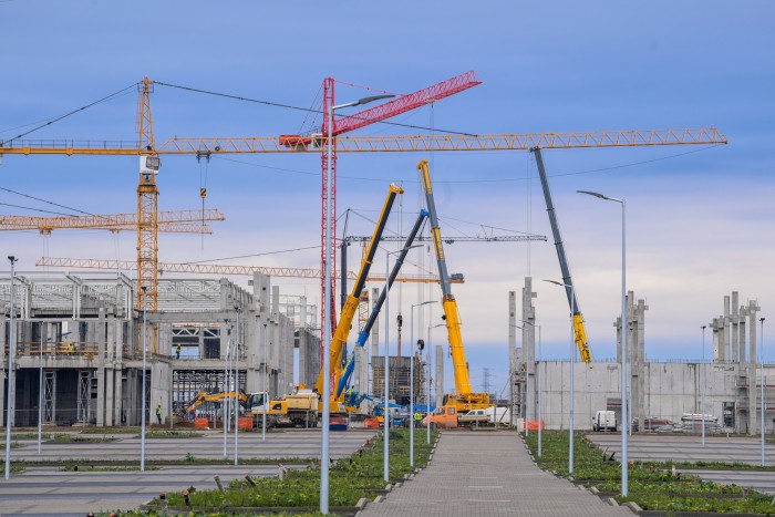 Construction process of BMW Group plant Debrecen