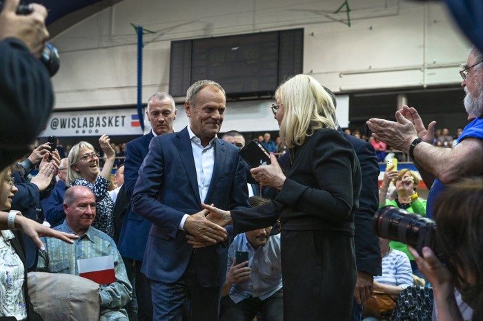 Donald Tusk, leader of the opposition Civic Platform party, in Krakow last month