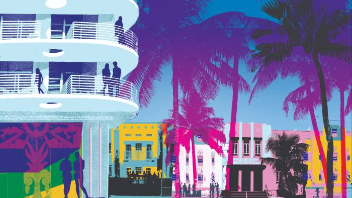 Where do rich guys hang out in miami?