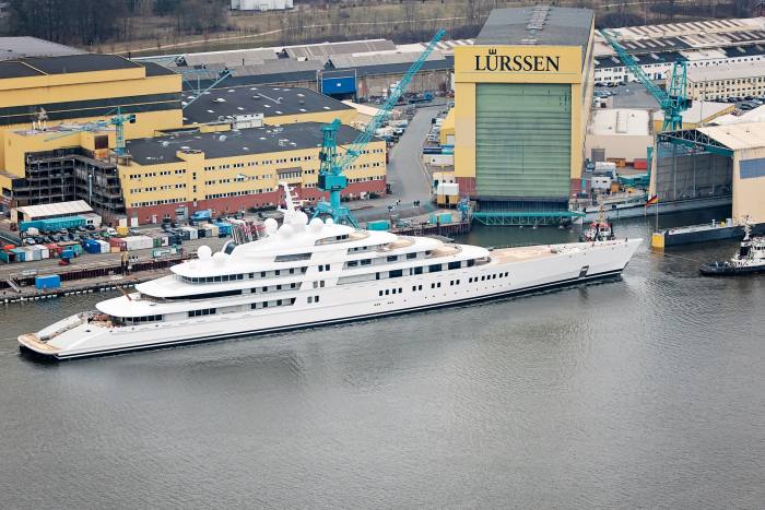 Azzam, launched by Lürssen in 2013