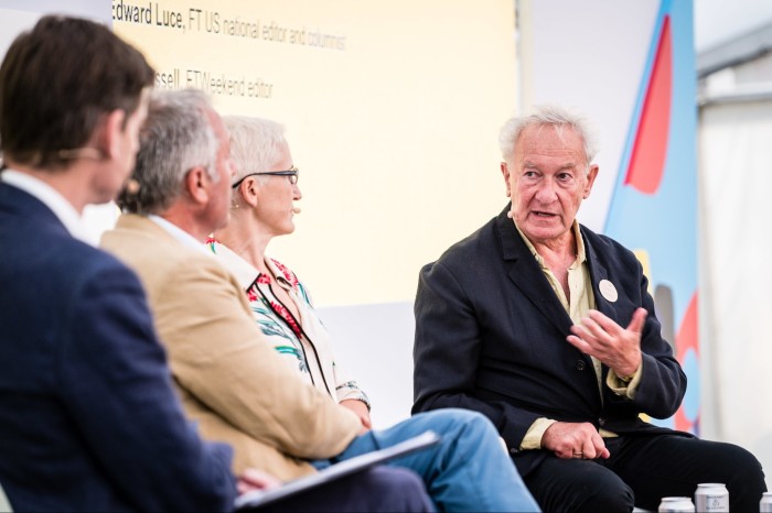 Historian Simon Schama and others at the FTWeekend Festival 