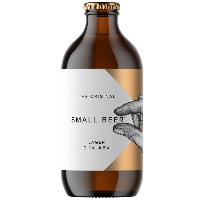 Small Beer Brew Co lager, £15 for six 350ml bottles