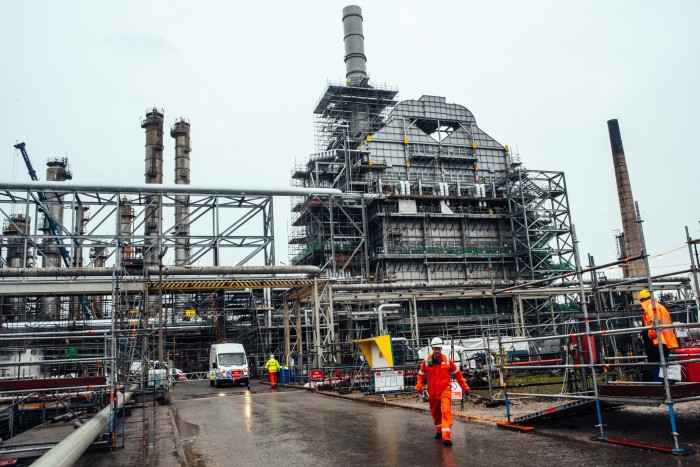 De nieuwe destillatie-waterstofoven bij Stanlow Refinery 