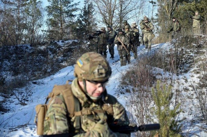 Military exercises near Kiev on Christmas Day