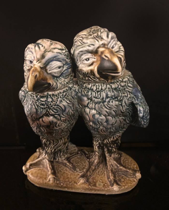 c1912 Martin Brothers Wally Birds, £31,000, from Century Ceramics