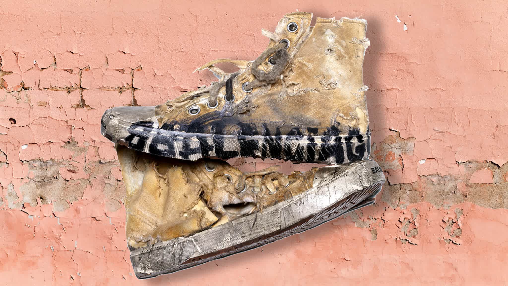 Balenciaga’s trashed trainers are dividing opinion — and tapping into fashion history