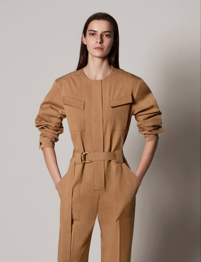 Another Tomorrow cotton jumpsuit, $890