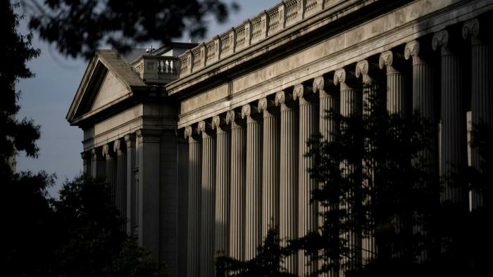 The US Treasury building