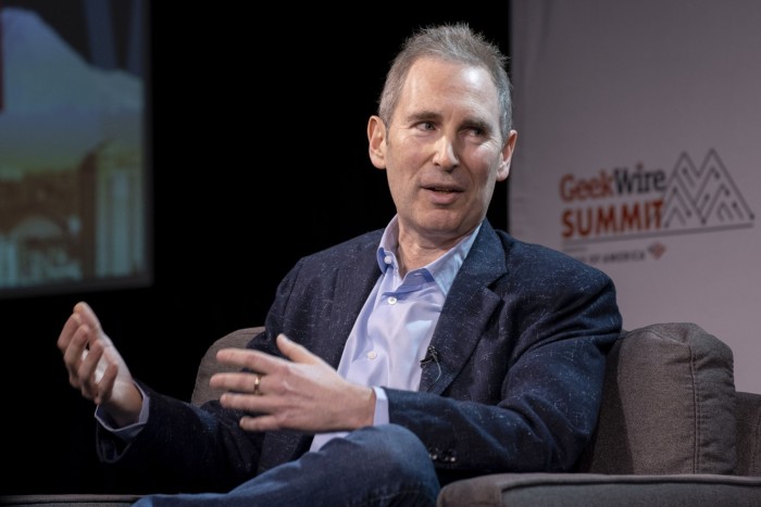  Amazon chief Andy Jassy at a summit in Seattle, Washington, US