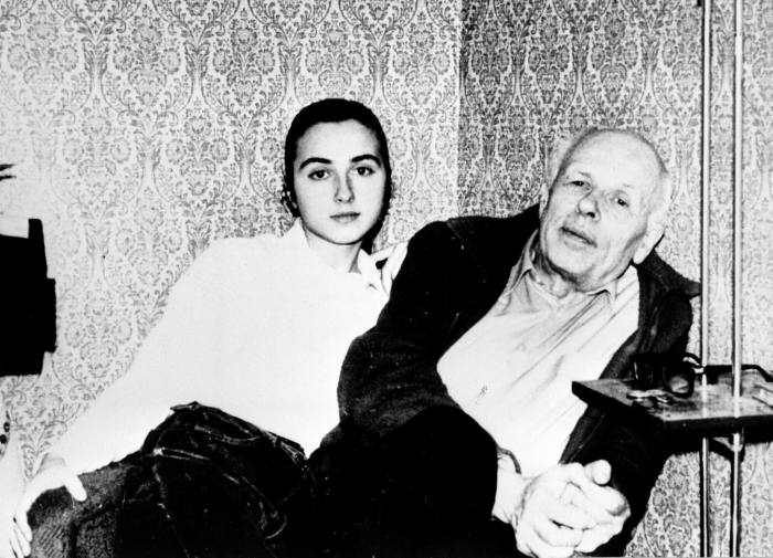 Sakharov with his granddaughter Marina Sakharov-Liberman