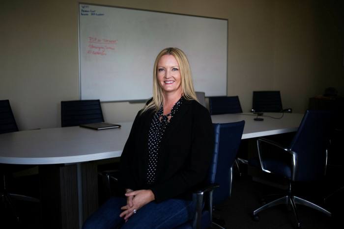 Tracee Bentley, President of Permian Strategic Partnership, pictured at her corporate office in Midland, Texas, in December. PPS is investing in schooling, healthcare and infrastructure in the area