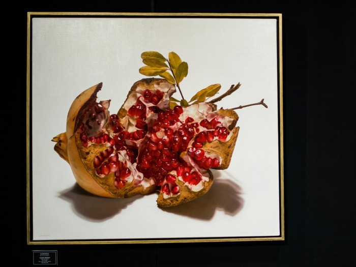 Pomegranate still life by Luciano Ventrone