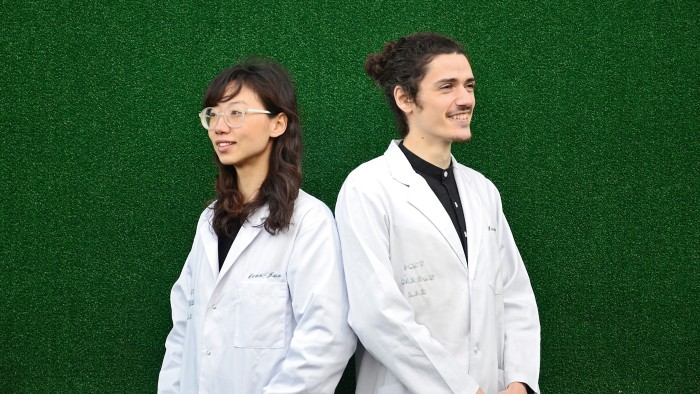 Post Carbon Lab founders Dian-Jen Lin and Hannes Hulstaert