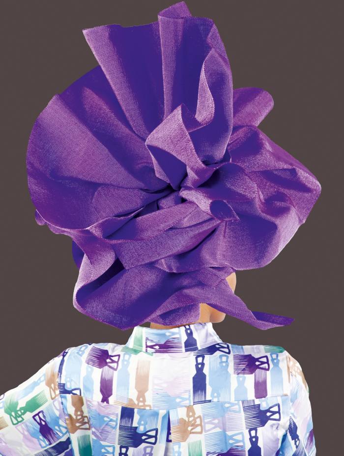 Violet Gele by Medina Dugger, £150; all proceeds to The Fund for Global Human Rights
