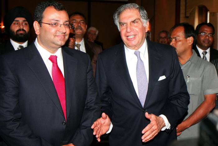 Cyrus Mistry, left, and Ratan Tata