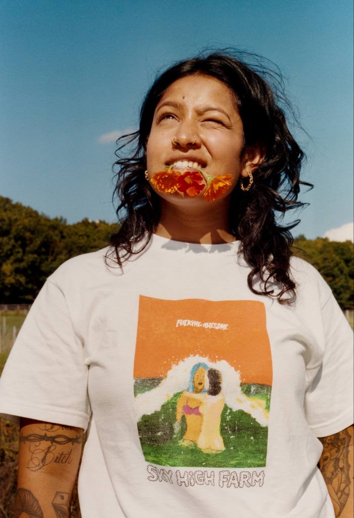 T-shirt, part of the collaboration between Sky High Farm and Dover Street Market to fight food insecurity