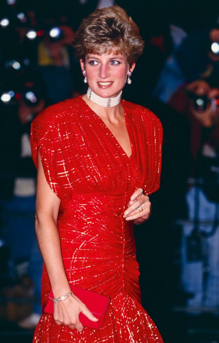 Diana, Princess of Wales, at the premiere of Hot Shots in 1991